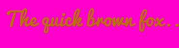 Image with Font Color B27600 and Background Color FF00CB